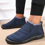 Men's Fleece Lined Slip-On Winter Shoes