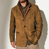 Men's Vintage Button Blazer Jacket