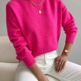 Women's Lightweight White Autumn Jumper