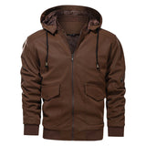 Men's Hooded Quilted Zip Jacket