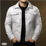 Men's Button Front Denim Jacket