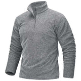 Men's Quarter Zip Mock Neck Knit Sweater