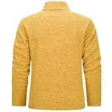Men's Quarter Zip Mock Neck Knit Sweater