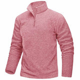Men's Quarter Zip Mock Neck Knit Sweater
