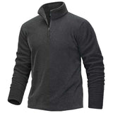 Men's Quarter Zip Mock Neck Knit Sweater
