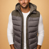 Men's Hooded Quilted Puffer Vest