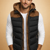 Men's Hooded Quilted Puffer Vest