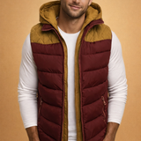 Men's Hooded Quilted Puffer Vest