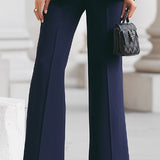 Women's Tailored Blazer and Flared Trouser Set