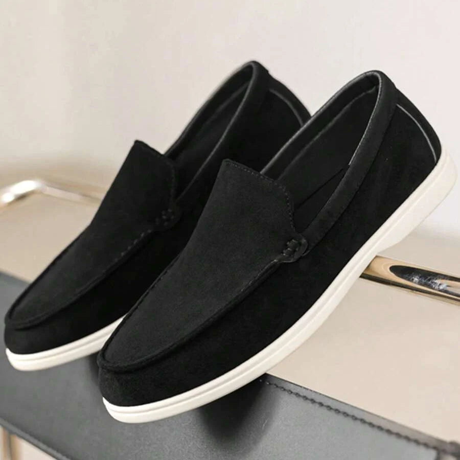 Men's Suede-Style Slip-On Loafers