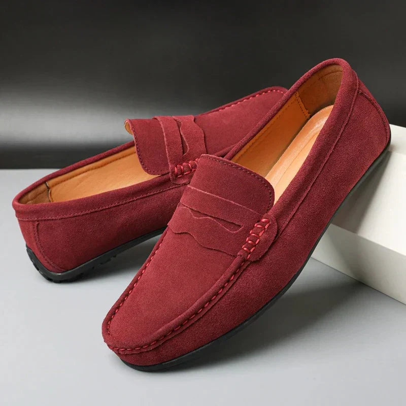 Men's Suede-Style Penny Loafers