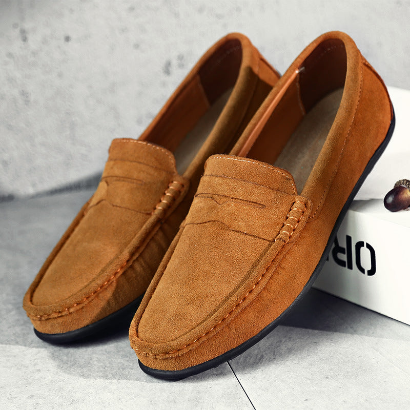 Men's Suede-Style Penny Loafers