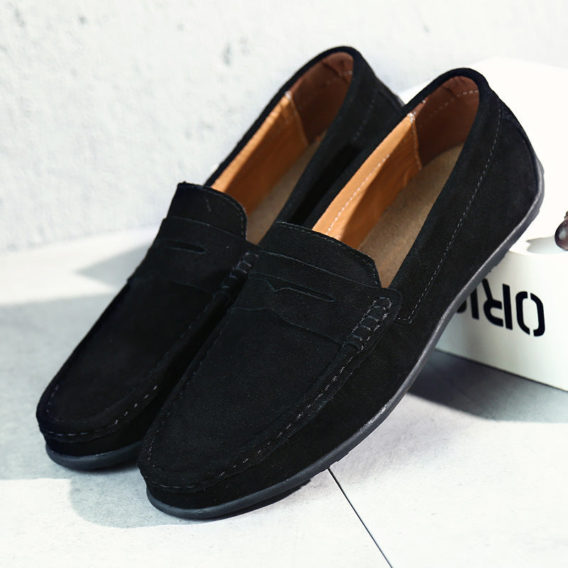 Men's Suede-Style Penny Loafers