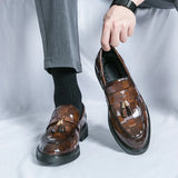 Men's Patent Tassel Loafers