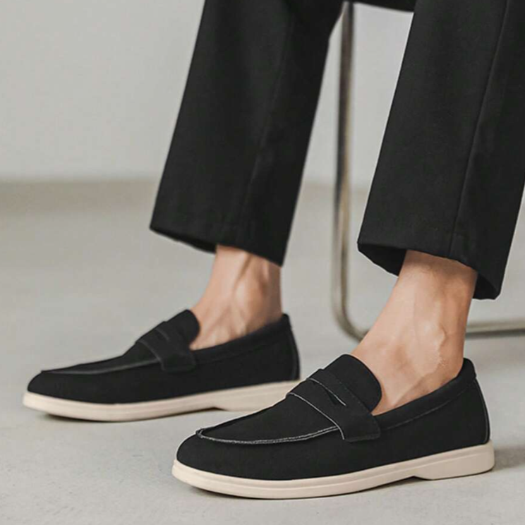 Men's Suede-Style Slip-On Loafers