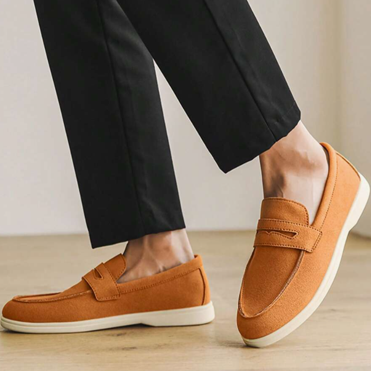 Men's Suede-Style Slip-On Loafers