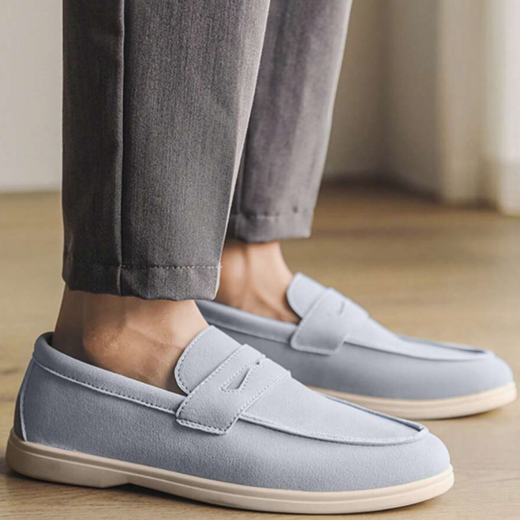 Men's Suede-Style Slip-On Loafers