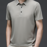 Men's Textured Knit Polo Shirt