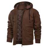 Men's Hooded Quilted Zip Jacket