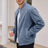 Men's Lightweight Stand-Collar Zip-Up Jacket