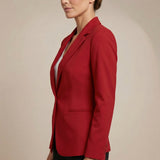 Women's Tailored Lapel Collar Button-Front Blazer