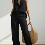 Women's Signature Lightweight Black Two Piece Set