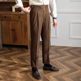 Men's Pleated Tailored Trousers