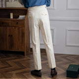 Men's Pleated Tailored Trousers