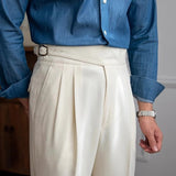 Men's Pleated Tailored Trousers