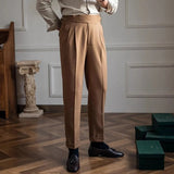 Men's Pleated Tailored Trousers