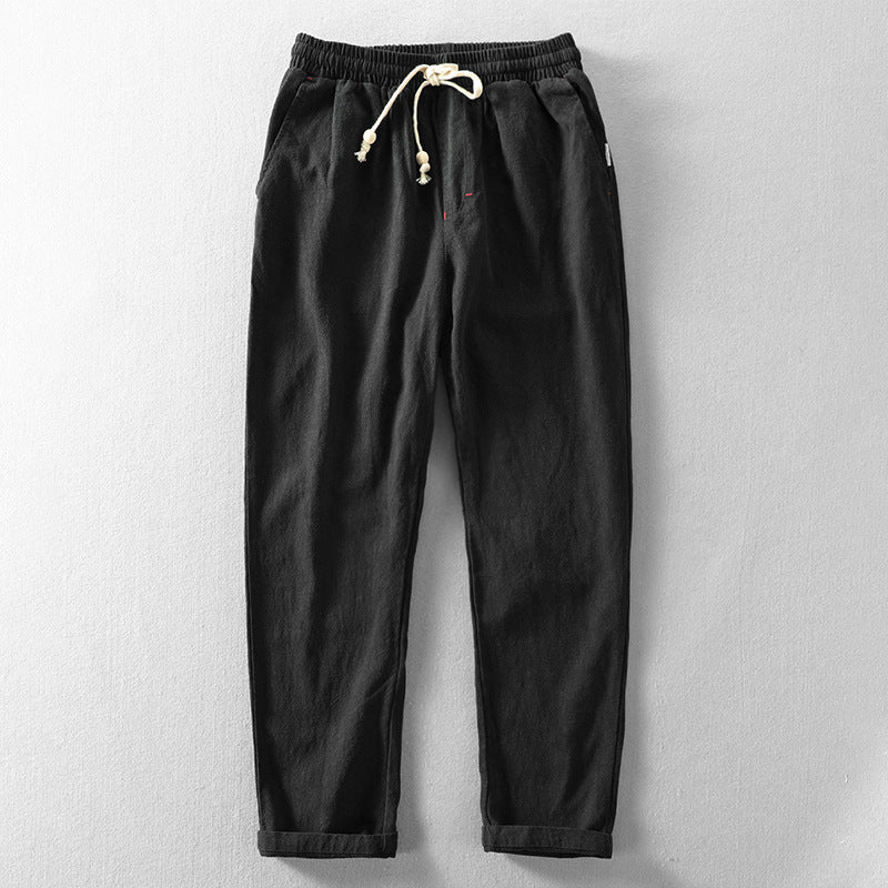 Men's Drawstring Straight Leg Trousers