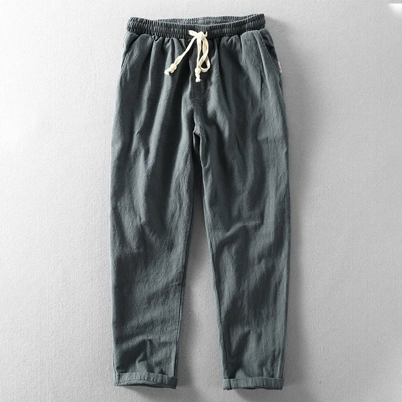 Men's Drawstring Straight Leg Trousers