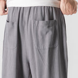 Men's Relaxed Fit Linen Blend Trousers