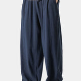 Men's Pleated Wide Leg Trousers