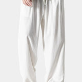 Men's Relaxed Fit Linen Blend Trousers