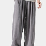 Men's Relaxed Fit Linen Blend Trousers