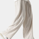 Men's Relaxed Fit Linen Blend Trousers
