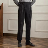 Men's Pleated Tailored Trousers