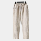 Men's Drawstring Linen Blend Trousers