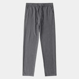 Men's Linen Blend Drawstring Trousers