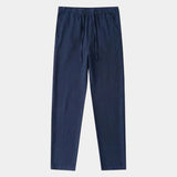 Men's Linen Blend Drawstring Trousers