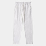 Men's Linen Blend Drawstring Trousers