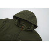 Men's Wind-Resistant Stand-Collar Full-Zip Outdoor Jacket