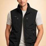 Men's Quilted Zip Front Vest
