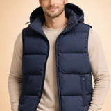 Men's Hooded Quilted Puffer Vest