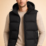 Men's Hooded Quilted Puffer Vest