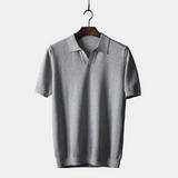 Men's Textured Knit Polo Shirt