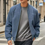 Men's Lightweight Stand-Collar Zip-Up Jacket