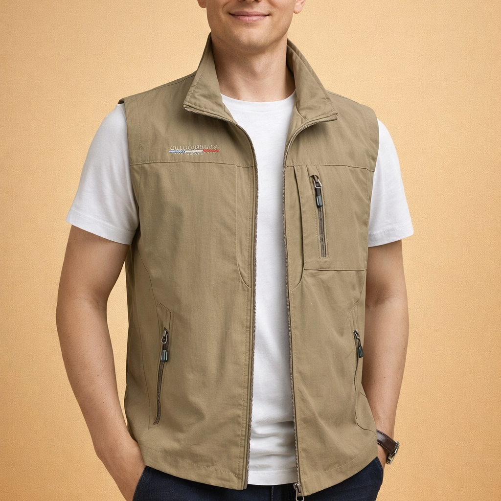 Men's Zip Front Utility Vest