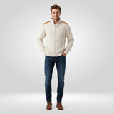 Men's Zip-Up Knit Cardigan Sweater
